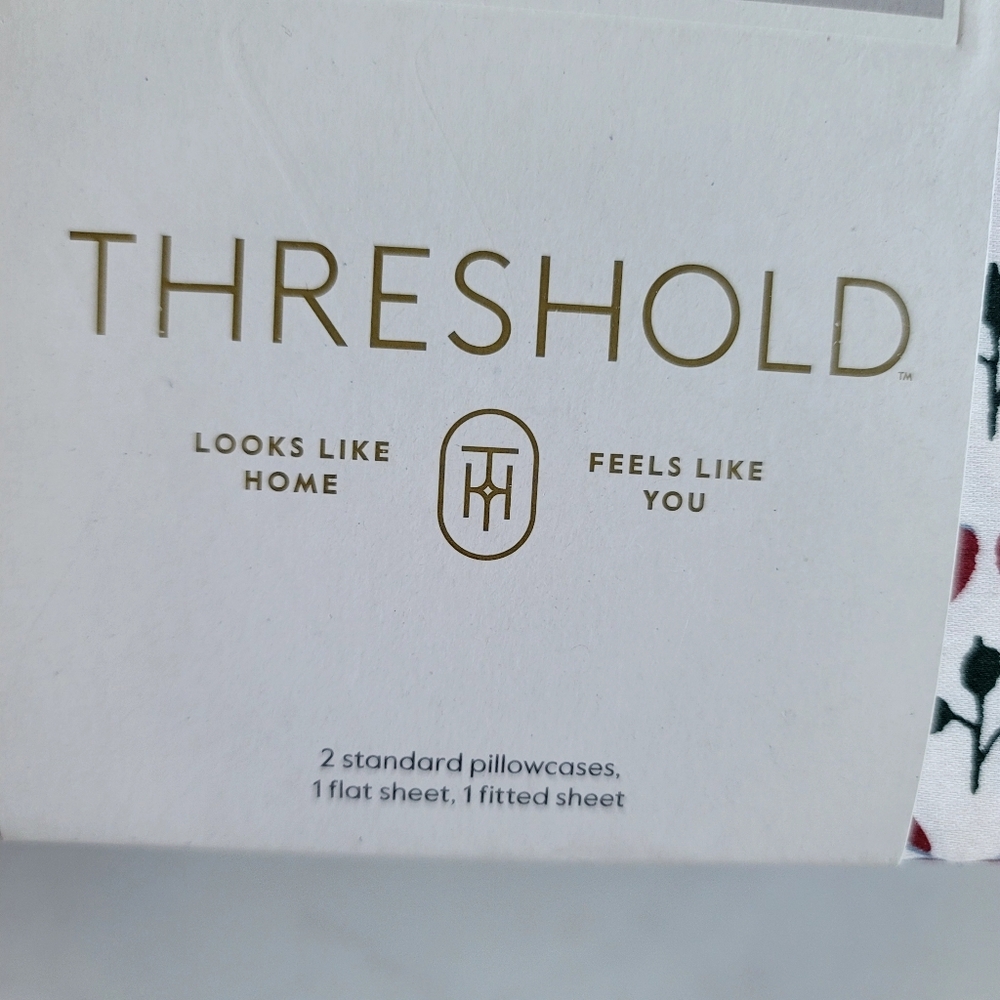 New Threshold Full Woodlock Leaf Performance Sheet Set 400 Thread Count. - Picture 13 of 15